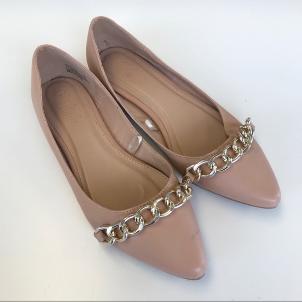 Charlotte Russe Size 6 Nude Flats